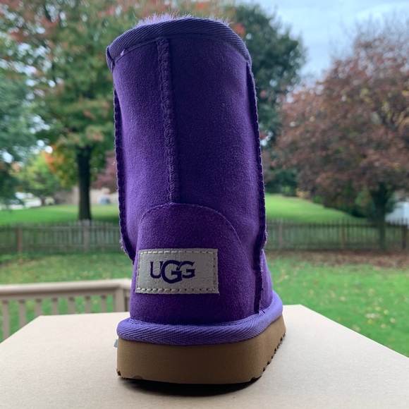 UGG Classic ll Boots TODDLER Girls Purple Wool new - Picture 4 of 8